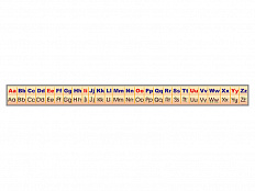 Стенд-лента Алфавит по иностранному языку