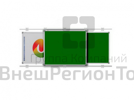 Раздвижная система для интерактивной панели и интерактивной доски, с 2-мя сегментами.