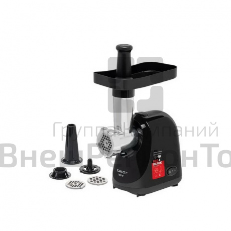 Мясорубка Scarlett Red & Black SC-MG45S75, черный/красный.