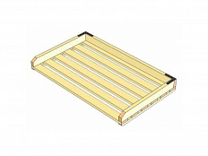 Лоток для хлеба, 740х450х70 мм