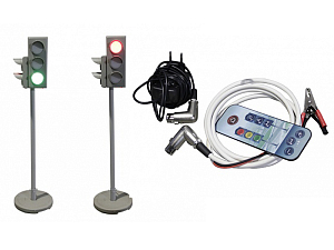 Электрифицированная модель транспортного и пешеходного светофоров с «Виртуальным учителем»