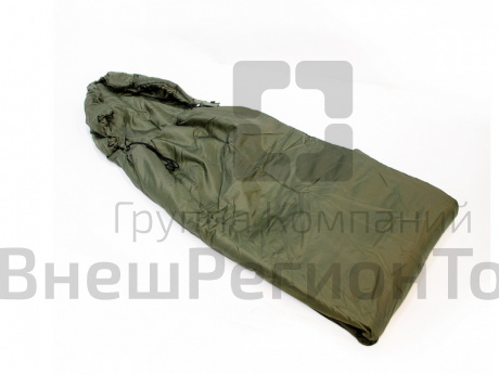 Спальный мешок, размер 220*75, с капюшоном, t 0 +10, цвет хаки.