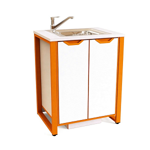 Мойка лабораторная для кабинета химии/физики/биологии (с сантехникой) на металокаркасе