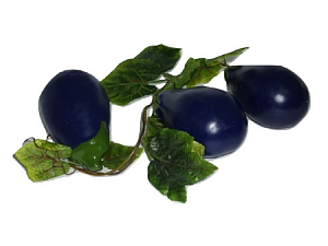 Ветка-муляж баклажанов