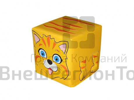 Пуфик-кубик Котик, 40х40х40.