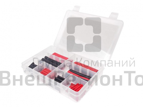 Набор термоусадочных влагозащитных трубок 6 типоразмеров.