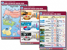 Комплект таблиц по географии "Природа и население России"