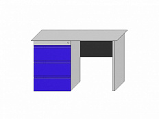 Верстак однотумбовый (3 ящика) серии «Класс»