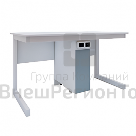 Стол ученический для кабинета физики/биологии двухместный.