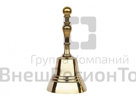 Колокольчик Валдайский №4 полированный, d50, ручка Веретено.