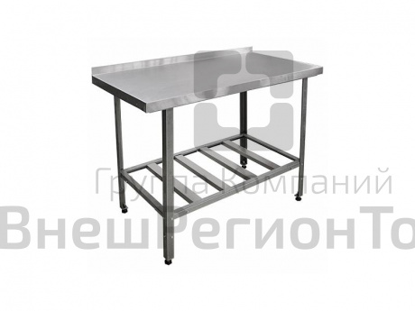 Стол разделочный с бортиком + полка-решетка, серия СТАНДАРТ НК.