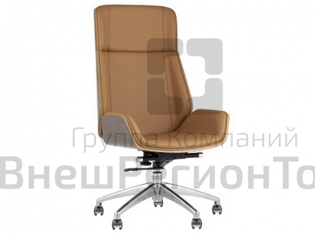 Кресло руководителя, коричневое.