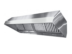 Зонт вентиляционный островной, 225х90х45(50) см