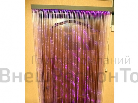 Фибероптическая занавесь Звездный полог с подвижным карнизом.