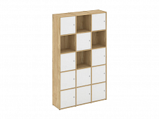 Система хранения №9 Тиквуд Светлый/Белый