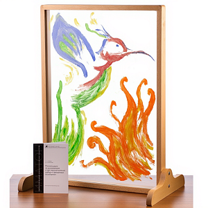 Прозрачный мольберт для арт‑терапии — 75×55 см