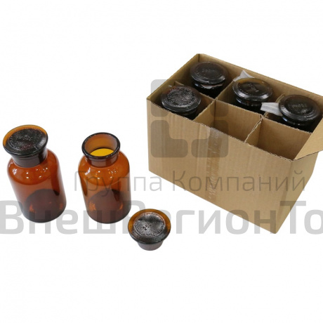 Набор флаконов из темного стекла (6 шт.).