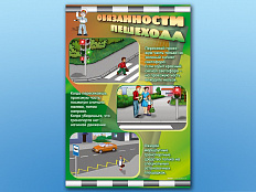 Комплект стендов по ПДД Обязанности пешехода 2 шт.