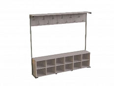 Вешалка односторонняя с тумбой