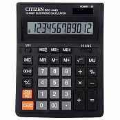 Калькулятор Citizen SDC-444S черный 12-разр.