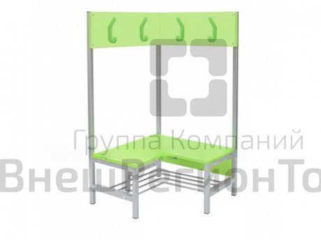 Вешалка Гардеробная М-14 (4 места) угол.