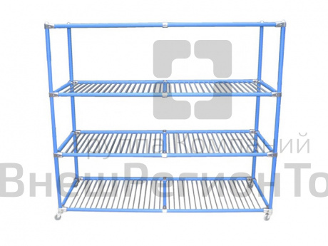 Стеллаж для акваинвентаря 160х60х160 мм.