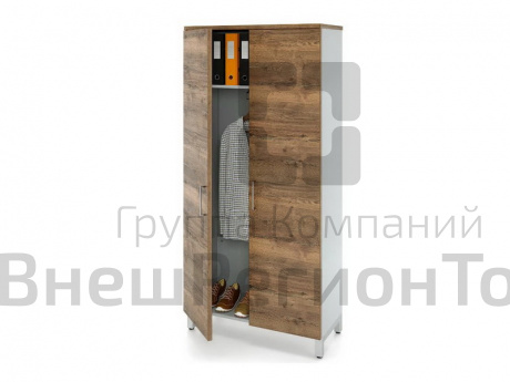 Шкаф распашной 1 полка, 2 двери (на металлокаркасе).