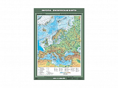Учебная карта "Европа. Физическая карта", 70х100