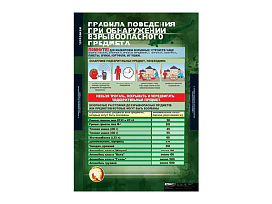 Комплект таблиц ОБЖ «Терроризм» 68×98 см