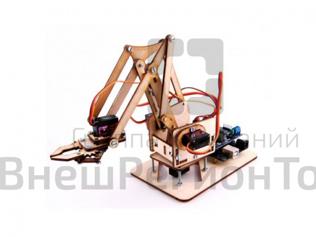 Миниатюрный манипулятор на сервоприводах.