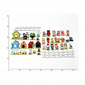 Набор плоскостных фигурок на подставках Сказочные персонажи, 10-15 см