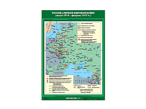 Учебная карта «Россия в Первой мировой войне» (авг 1914–фев 1917)