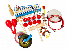 Перкуссионный набор из 17 музыкальных инструментов