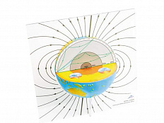 Послойная модель Земли с сейсмическими волнами