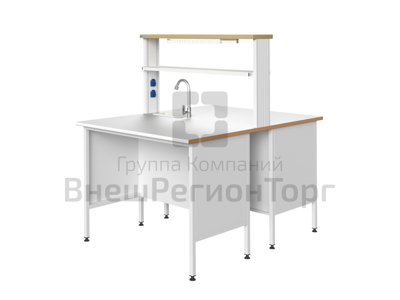 Стол островной химический, 1200x1500x1520 мм.