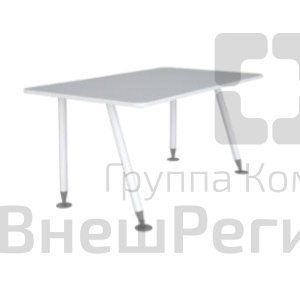 Стол для коворкинга серии "ФРЕШ", углы скругленные.