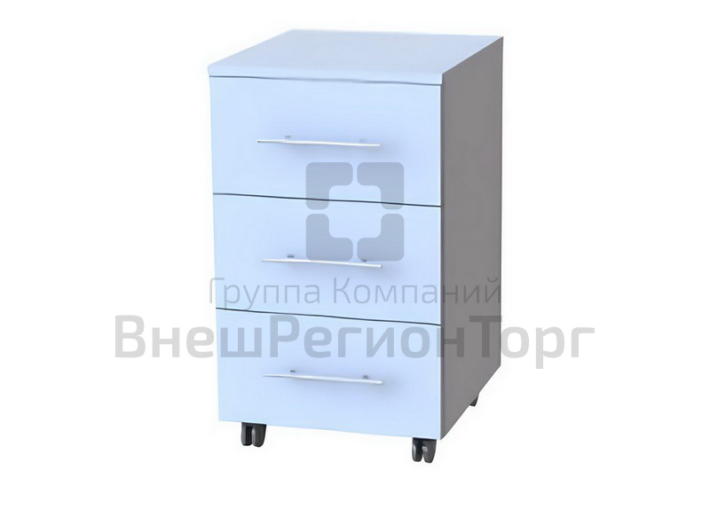 Тумба подкатная с 3 ящиками, 400х450х650.