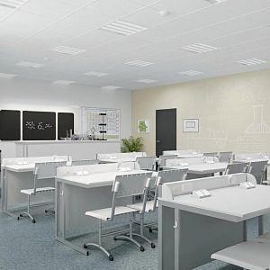 Лабораторный кабинет "Наука" с розетками