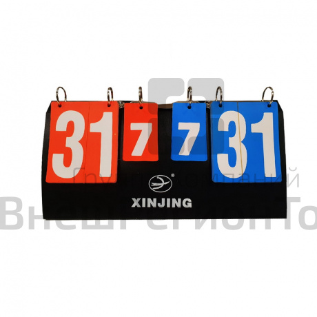 Табло для настольного тенниса перекидное.