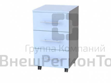Тумба подкатная с 3 ящиками, 400х450х650.