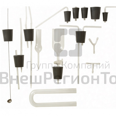 Набор принадлежностей для монтажа простейших приборов по химии.