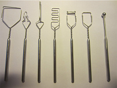 Логопедические зонды для постановки звуков c металлическим шариком, 7 шт.