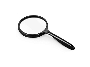 Лупа ручная (стекло, пластик)