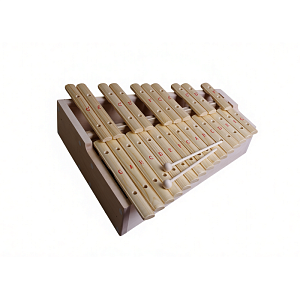 Ксилофон хроматический До мажор, 25 пластин, на высоком резонаторе, ель