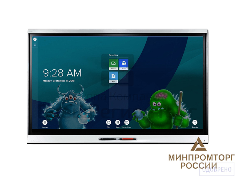 Интерактивная панель Smart SPNL-6375-I5 / 75" / 8 касаний / техн.IQ / CORE i5-7Y57 / WIN10 / акт.сти.