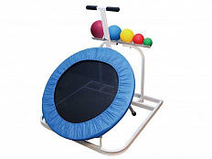 Батут реабилитационный с ручками и подставкой для медицинболов