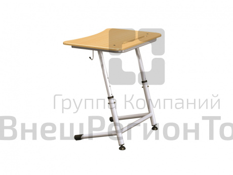 Стол ученический одноместный (с регулировкой высоты по ростовой группе).