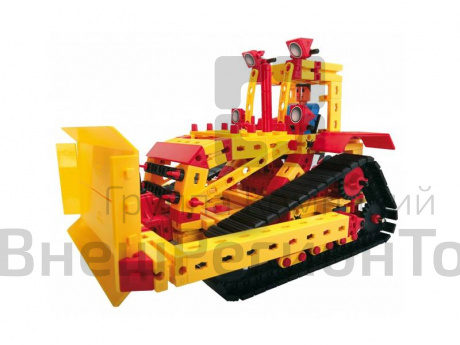 Образовательный конструктор Fischertechnik "Большой бульдозер" продвинутого уровня.