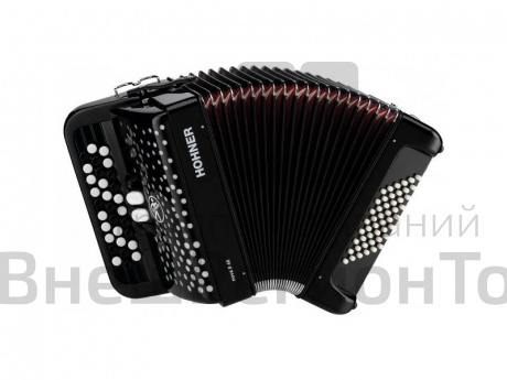 Детский кнопочный аккордеон HOHNER Nova II 48 (A1552/4252) Black, гриф C.