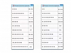 Комплект карточек 10 шт. Обучающий калейдоскоп. Умножение на 7, 8 и 9